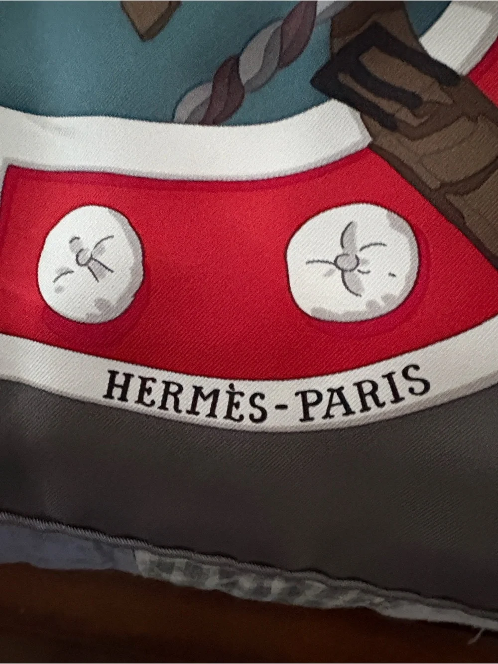 Hermes Teal Equestrian Silk Scarf with original box